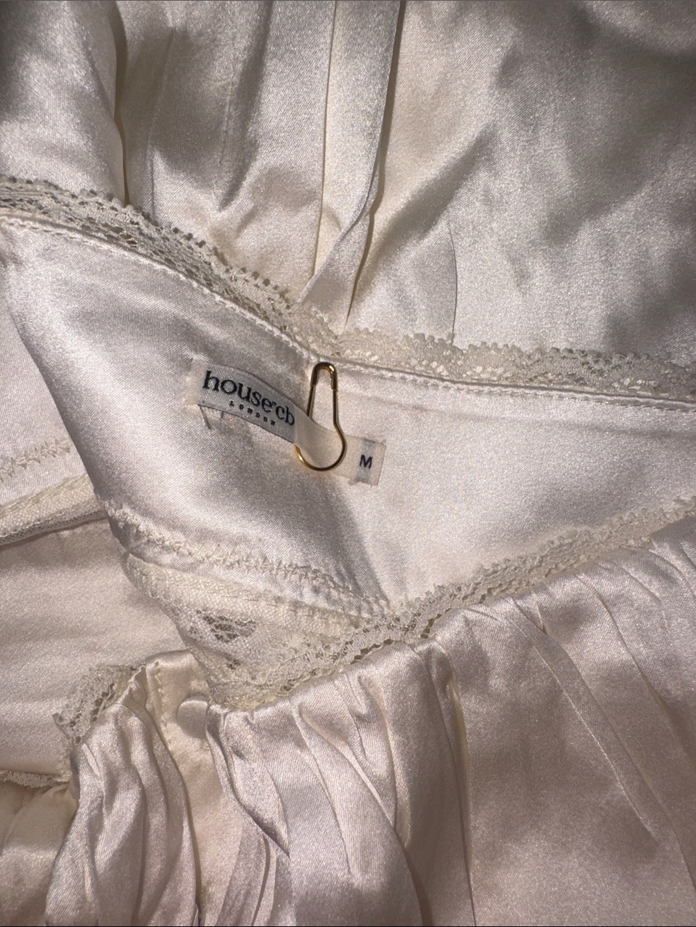 NWOT HOUSE OF CB ILLIANA Silk Blend Maxi Dress sz M - Picture 10 of 11